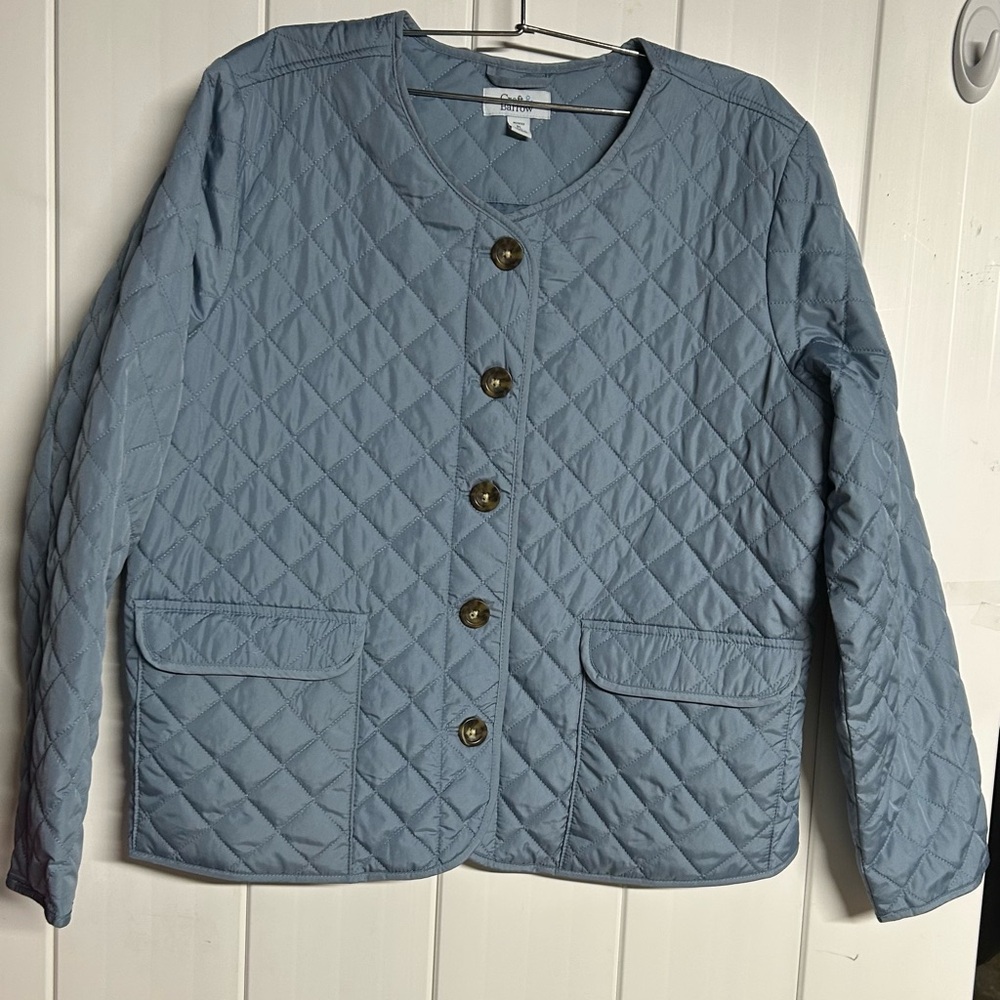 Women’s Croft & Barrow Light Blue Quilted Puffer Jacket
